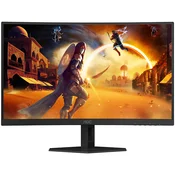 AOC Monitor Gaming C27G4ZXE Curved 27 FAST VA, 16:9, 1920x1080, 280Hz, 0.3ms, 300 cd/m2, 4000:1, 2xHDMI, DP, Adaptive Sync, Tilt, Black-Red, VESA 3y