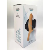 Hollow Straps – Vibrirajoči silikonski strap-on z režo H3 - Svetla koža