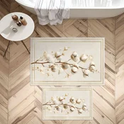 Lessentiel Maison Set prostirki za kupatilo Asr02, 2 dela, Bež