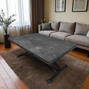 Hanah Home Proširivi trpezarijski sto, Crni