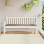 Jastuk za vrtnu klupu smedesivi 180x50x4 cm tkanina Oxford