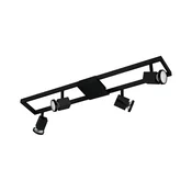 Eglo 31072 - LED spot svetiljka ZERACO 4xGU10/4,5W/230V crna