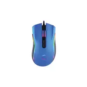 Rampage SMX-R44 Macro RGB gamer miška, modro/črna