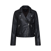 SELECTED FEMME Prehodna jakna SLFKATIE LEATHER JACKET B NOOS, črna