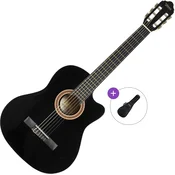 Valencia VC104C Basic SET 4/4 Black Klasicna gitara