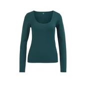 WE Fashion Majica temno zelena