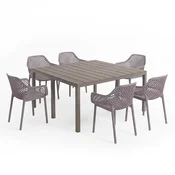 Luno 6+1 set vrtnega pohištva cappuccino