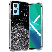 Overboard Ovitek za Realme 9i/Oppo A96, bleščeč, črn