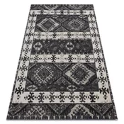 eoshop Moderna preproga MUNDO E0651 etnična zunanja bež/črna ( - Velikost: 80x150 cm)