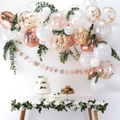 Lok iz balonov rose gold