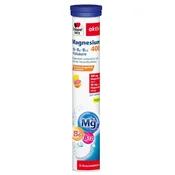 Doppelherz Aktiv Magnezij 400 + B Vitamini + Folna kislina, 15 šumečih tablet