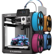 FlashForge 3D tiskalnik, samodejni večbarvni tisk, hitrost 600 mm/s, CoreXY, kovinska konstrukcija, delovno območje 220x220x220 mm, IFS sistem, zaslon na dotik, za profesionalce in hobiste