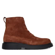 Gležnjarji Calvin Klein Combat Ess Lace Up Zip Boot Su YM0YM01371 Rjava