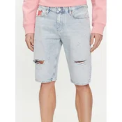 Tommy Jeans Jeans kratke hlače Ryan DM0DM18804 Svetlo modra Slim Fit