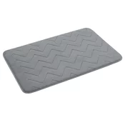 MOUSSE bathroom mat, 50x80cm, 100% polyester, non-slip, grey - Siva - 50x80 cm - Gedy - 24 - Tkanina - 800 - Kopalniška podloga - 500 - 14