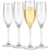 shumee 4x komplet kozarcev za peneče vino Champagne Prosecco 210 ml