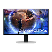 Monitor Samsung 68,6 cm (27,0) S27DG600SU 2560x1440 Gaming 360Hz OLED 0,03ms 2xHDMI DisplayPort 2xUSB3.2 Pivot Zvočniki  FreeSync Premium Pro HDR10+ Gaming Odyssey OLED G6