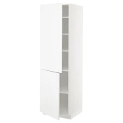 METOD Visoki element s policama/2 vrata, bela/Ringhult bela, 60x60x200 cm
