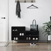 Vidaxl vidaXL Omarica za čevlje črna 102x36x60 cm lesena
