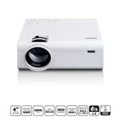 LENCO LCD projektor z visoko ločljivostjo, podpira vsebino Full HD 1080P Bela