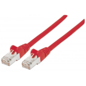 Intellinet LAN (RJ45) Mreža Prikljucni kabel CAT 6A S/FTP 5 m Crvena Zašticen s folijom, Pletena zaštita, Sa zaštitom, Podržava HDMI, Bez h