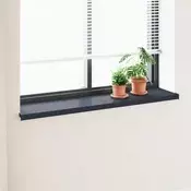 vidaXL Okenski nadstrešek Antracit z lesnim vzorcem 160 x 30 x 4,5 cm