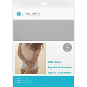 Silhouette Temporary Tattoo Paper - Silver