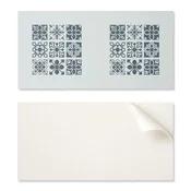 shumee Samolepilna vinilna plošča z dekorativnim tiskom 100x50 cm geometrijski vzorci v kvadratih