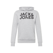 JACK & JONES Majica JJECORP LOGO SWEAT HOOD AW19 NOOS, siva