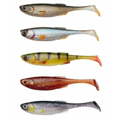 Savage Gear Craft Shad Mix Green Silver-Roach-Ostriž-Motor Oil-Salted Hering 8,8 cm 4,6 g