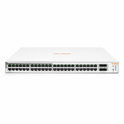 Hewlett Packard Enterprise Aruba Instant On 1830 48G 24p Class4 PoE 4SFP 370W Managed L2 Gigabit Ethernet (10/100/1000) Power over Ethernet (PoE) 1U
