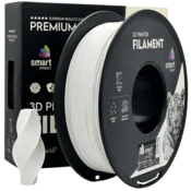 Smart Print 5x PLA Mat Bela Filament 1.75 mm - Smart Print Biološko Razgradljiv PLA (1kg Kolut)