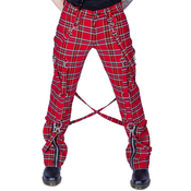 Moške hlače HEARTLESS - MIDAS - RED TARTAN - POI1307