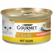 Gourmet Gold rafinirani ragu 24x85 g - Govedina s piščancem Duo