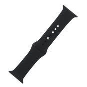Silikonski remen S/M za Apple Watch 42/44/45 mm: crni - Apple Watch 42mm - TelForceOne