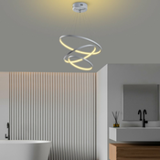Siva LED viseca svjetiljka o 50 cm Simit – Opviq lights