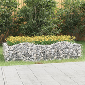 Lucna gabionska povišena gredica 200x100x50cm pocincano željezo