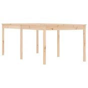 Vidaxl Vrtna miza 203,5x100x76 cm trdna borovina