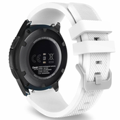 BStrap Samsung Galaxy Watch 3 45mm Silicone Sport pašček, White