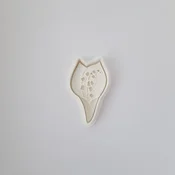 KREATIVNI SLATKIŠI Modla za kolace i ukrase Ðurdevak, 4 cm, Bela