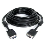 E-GREEN Kabl VGA D-sub M/M 15 m HQ feritno jezgro crni