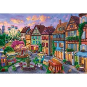 BlueBird - Puzzle Zabaviščni park v mestu - 1 000 kosov