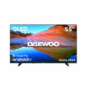 Daewoo 55DM62QA, 139,7 cm (55), 3840 x 2160 pikseli, QLED, Pametni televizor, Wi-Fi, Crno