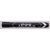 Marker permanentni 1,5-5mm Deli EU10120 klinasti vrh crni