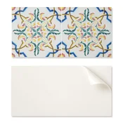 shumee Samolepilna vinilna stenska plošča 100x50 cm s cvetličnim vzorcem in ornamenti