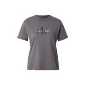 Calvin Klein Jeans Majica  temno siva / črna / bela