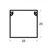 MIT.EL Kanalica ME-25x25mm 2m kablovski kanal PVC