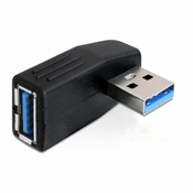 DeLock adapter USB 3.0 muški - USB 3.0 ženski pod kutom od 90° horizontalno