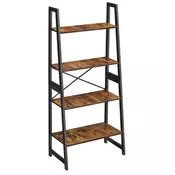 Songmics Knižna omara 140x635x355 cm rjava