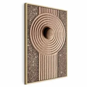 Slika - Energy Flow (1 Part) Vertical 60x90 U prirodnom drvenom okviru
